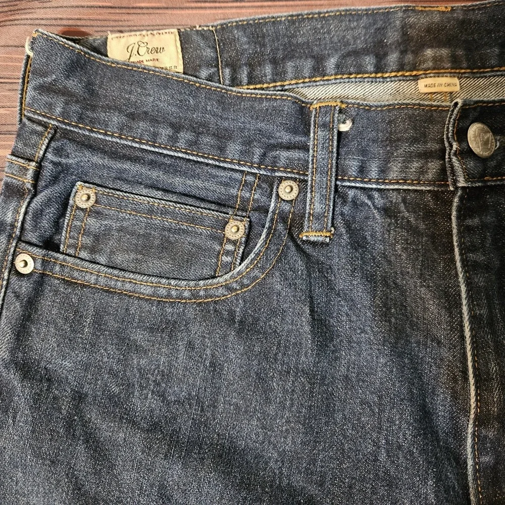 J.Crew 770 Jeans Mens‎ 30x31  Slim straight Leg Dark Indigo Blue Denim